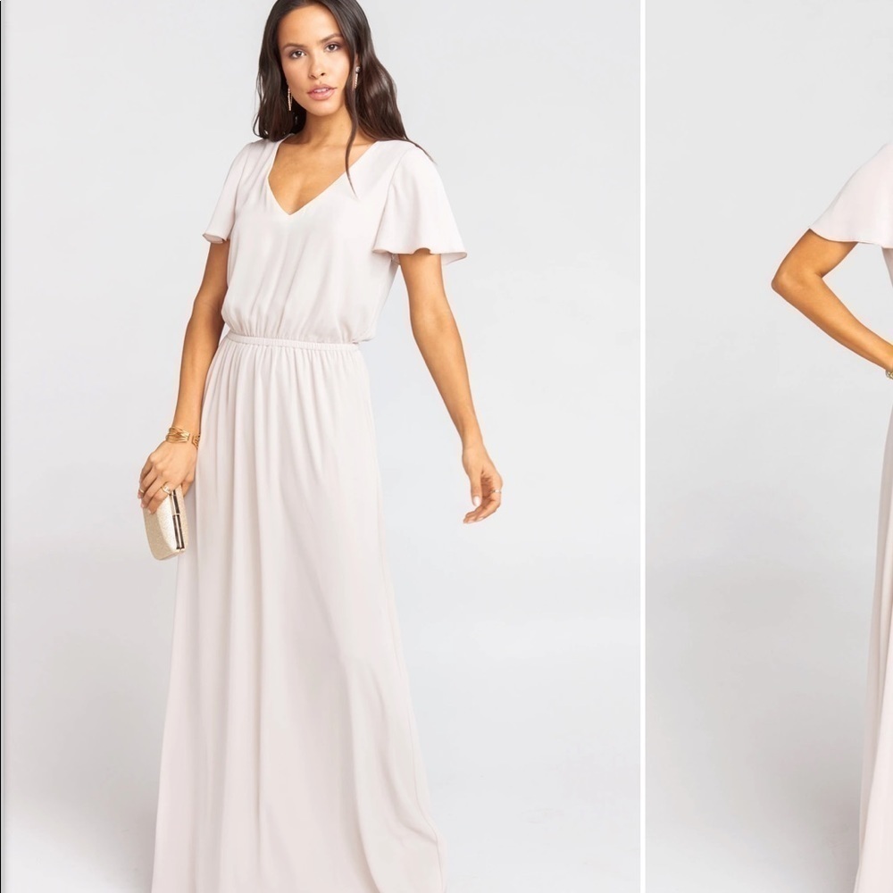 NWT SMYM Michelle flutter maxi dress whimsical wedding guest bridesmaid